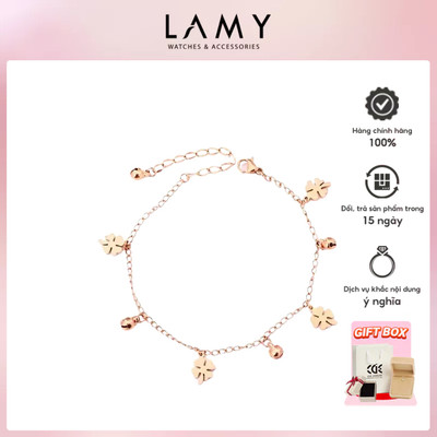Lắc chân nữ LAMY Anklets Fashion Diamond Flower Anklet Rose Gold 9010