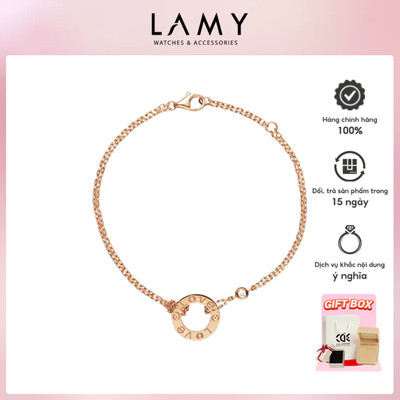 Lắc chân nữ LAMY Love Engraved Rose Gold 9016