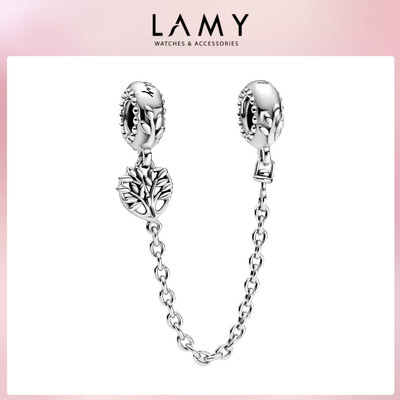 Charm bạc LAMY cây gia đình Heart Family Tree Safety Chain 1165