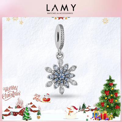 Charm Bạc Moments Hoa tuyết đính đá Shimmering Snowflake 1104
