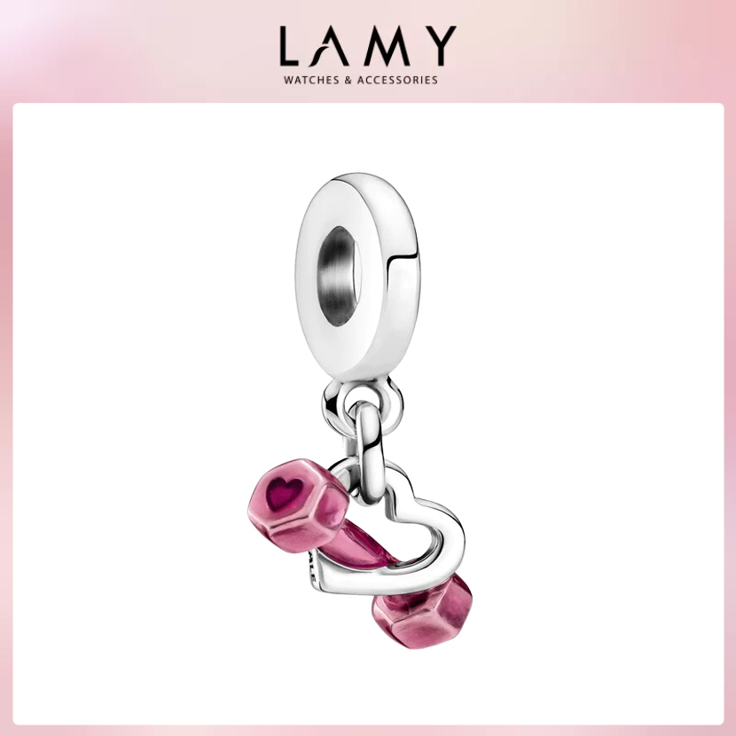 Charm bạc LAMY Charm Dumbbell & Heart Dangle 1583