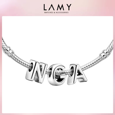 Charm bạc LAMY mix tên Nga - Charm bảng chữ cái cao cấp