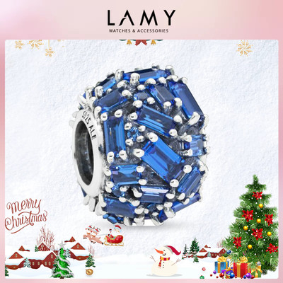 Charm bạc LAMY Đá pha lê xanh BLue Chiselled Elegance 1216