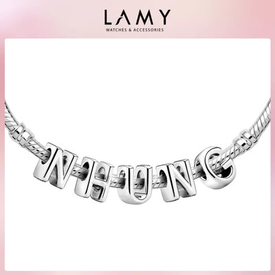 Charm bạc LAMY mix tên Nhung - Charm bảng chữ cái cao cấp