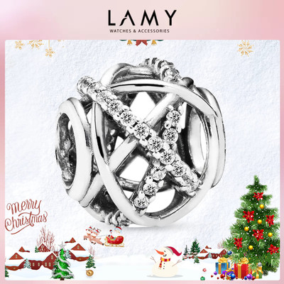 Charm bạc LAMY Sparkling Lines Openwork lấp lánh quyến rũ 1112