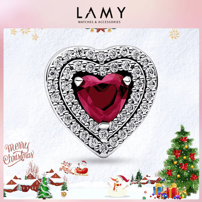 Charm bạc LAMY Sparkling Levelled Heart Charm 1136 - Charm cao cấp S925