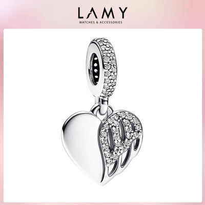 Charm bạc LAMY Trái tim cánh thiên thần Heart Angel 1256