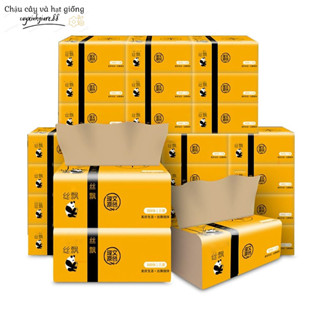Thùng giấy ăn gấu trúc SIPIAO hàng chuẩn