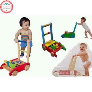 Xe tập đi gỗ 3 con chim