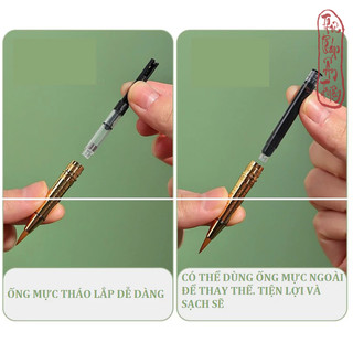 BÚT LÔNG THƯ PHÁP BƠM MỰC