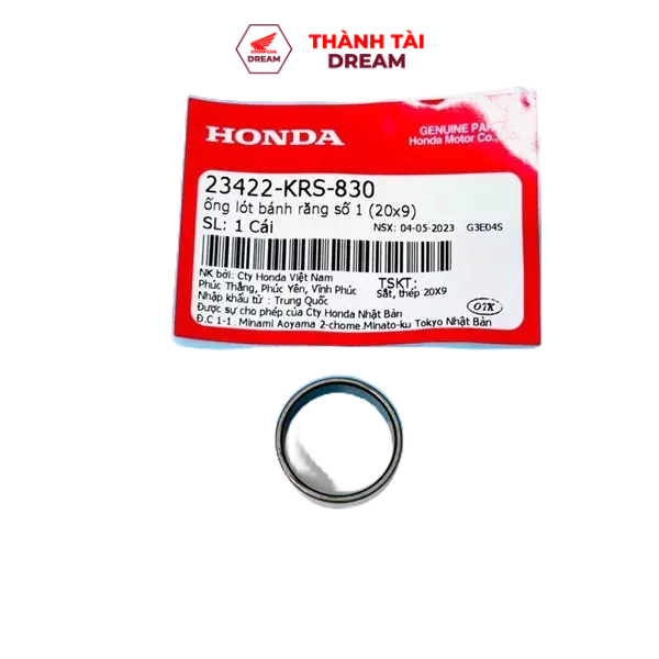 Ống Lót Bánh Răng Số 1 (2X9) Dream / Wave 100 / Rs 100  Honda - 23422KRS830