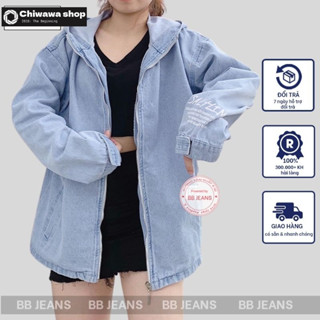 [SỈ] Áo khoác jean nữ mũ jean Limit chống nắng thời trang đỉnh cao form rộng Chiwawa shop