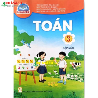 Toán lớp 3 tập 1 + bìa bao
