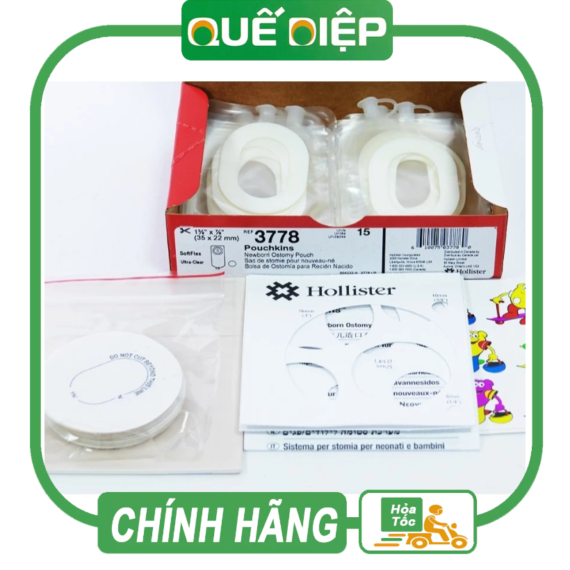 HOLLISTER 3778 - Bộ chăm sóc Hậu môn nhân tạo trẻ em và trẻ sơ sinh (Chính hãng Hollister - Mỹ)