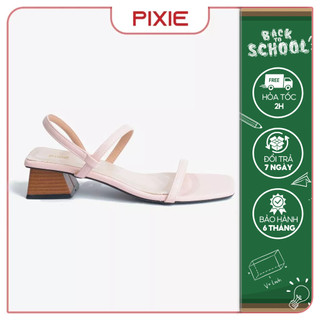 Giày sandal cao gót nữ 3cm quai mảnh pixie h290