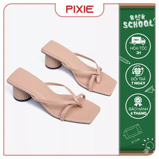 Guốc cao gót nữ 5cm kiểu xỏ ngón nữ pixie x734