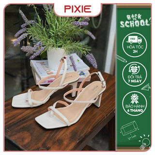 Giày Sandal Cao Gót Nữ Xỏ Ngón 7cm Pixie X560