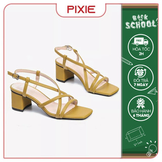 Giày sandal nữ cao gót 5cm kiểu quai sợi pixie h119