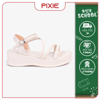 Giày Sandal Nữ Đế Xuồng 5cm Quai Mảnh Pixie H307