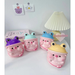 [LỖ TRÒN] Heo đất tiết kiệm Heo đội Mũ Ếch mini cực cute | quà tặng, trang trí, ống tiết kiệm tiền Tiệm Heo Soda