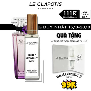 Nước Hoa Nữ Tresor Midnight Rose chính hãng Le Clapotis 20ml thơm lâu hương hoa cỏ thơm mát
