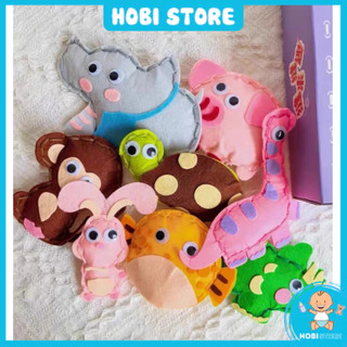 Bộ dụng cụ may vá kèm kim khâu và chỉ, đồ chơi rèn luyện tính kiên nhẫn cho bé
