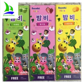 Kem đánh răng trẻ em Bambi 60g hàn quốc