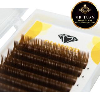 Mi Nâu Tây siêu đẹp dày 0.07-0.10 còn C-CC-D (12line) dài 8-16mm - không mi con,bắt keo tốt- Mr Tuấn
