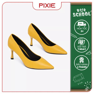 Giày cao gót 7cm basic mũi nhọn mềm êm chân pixie x457