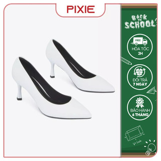 Giày cao gót 7cm basic mũi nhọn mềm pixie x457
