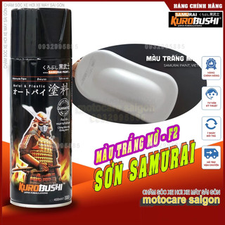 Samurai F2 - Chai Sơn xịt màu trắng mờ