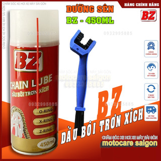 Chai xịt dưỡng sên bz chain lube 450ml