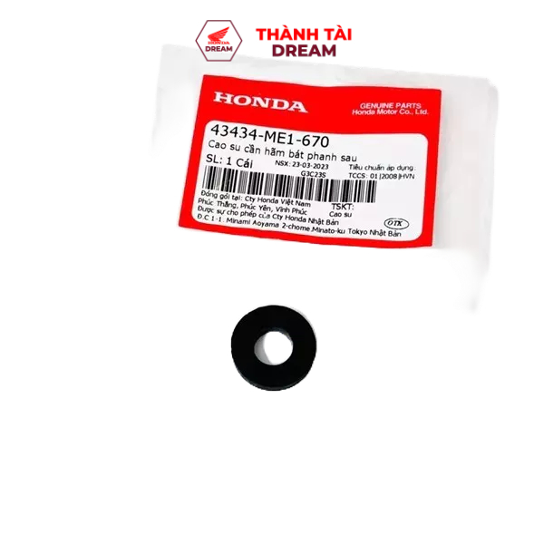Cao su cần hãm bát phanh sau Dream / Wave 100 nhiều dòng xe  Honda - 43434ME1670