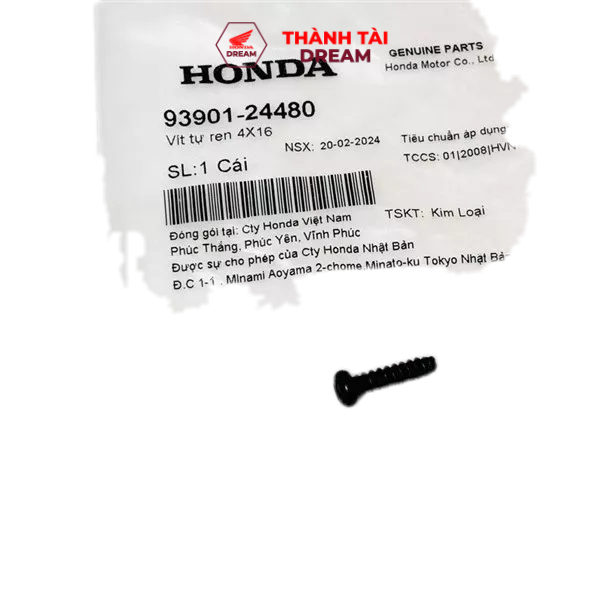Vít tự ren 4x16  Honda - 9390124480