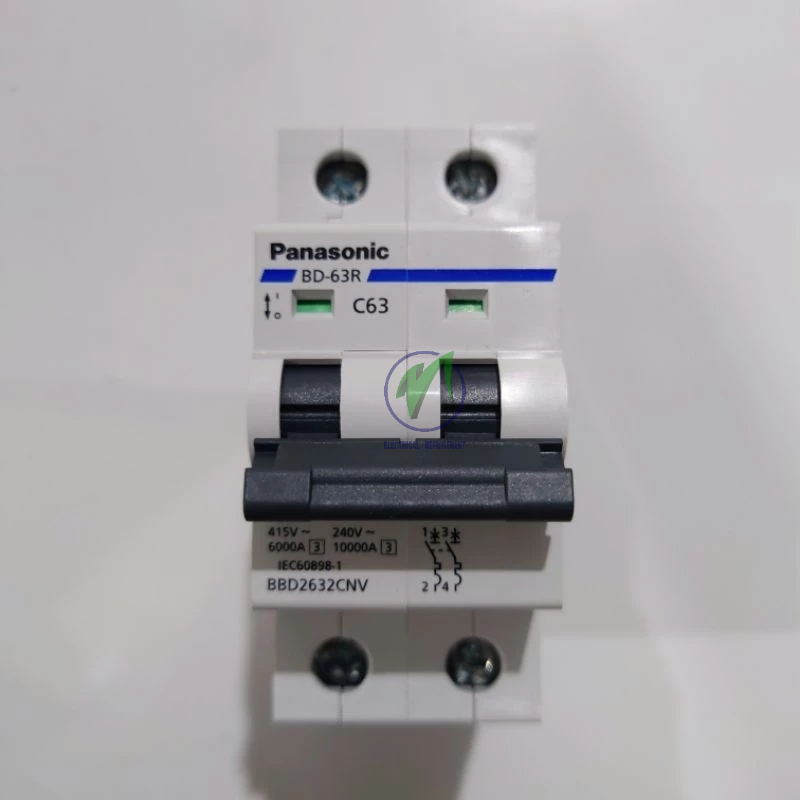 Cầu dao aptomat CB đôi 2P Panasonic 63A