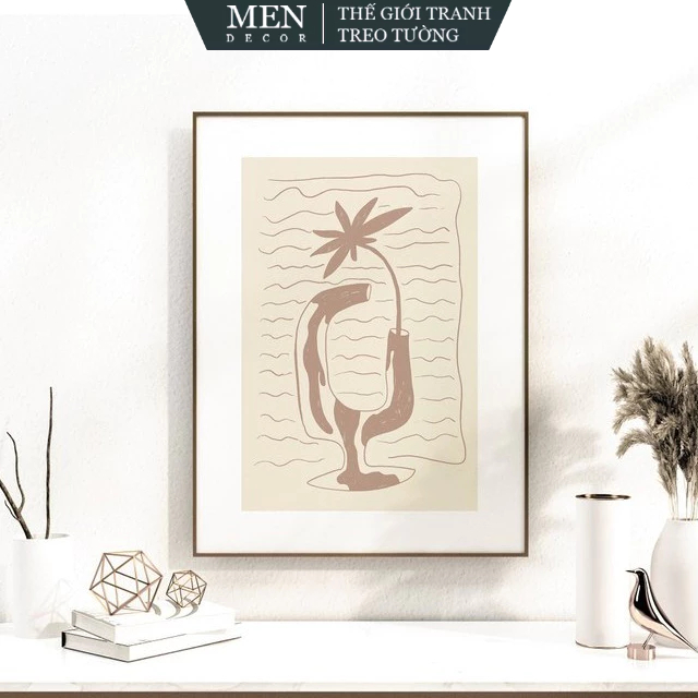 Tranh treo tường, Minimalist Wall Art Prints, Abstract Illustration Art,  nhận in theo yêu cầu, tặng