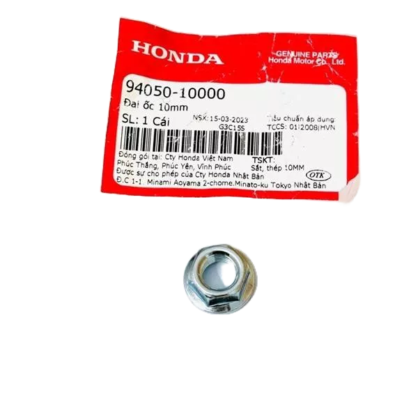 Đai Ốc 10mm Dùng chung nhiều xe Honda Zin Honda - 9405010000