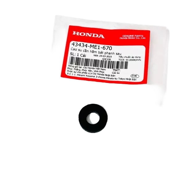 Cao su cần hãm bát phanh sau Dream / Wave 100 nhiều dòng xe Zin Honda - 43434ME1670