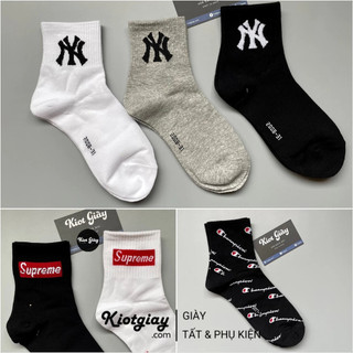 Tất vớ cổ trung NY Yankees, Supreme, Champion, OW. Tất NY cổ lửng