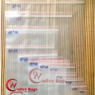 100gr túi zip chỉ đỏ nhiều size(Hàng có sẵn)