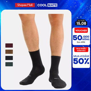 Tất cổ dài Cotton Solid Casual hút ẩm thoáng khí Coolmate