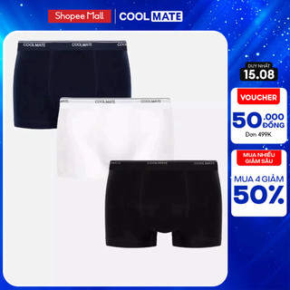 [15.8 MUA 4 GIẢM 50%][Outlet - không đổi trả] Combo 3 quần lót nam Trunk Cotton Compact siêu mát S2 Coolmate
