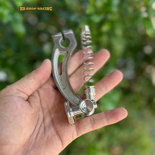 Càng Pas thắng Salaya inox 304 mẫu cong cnc thái tặng kèm lo xo đũa thắng