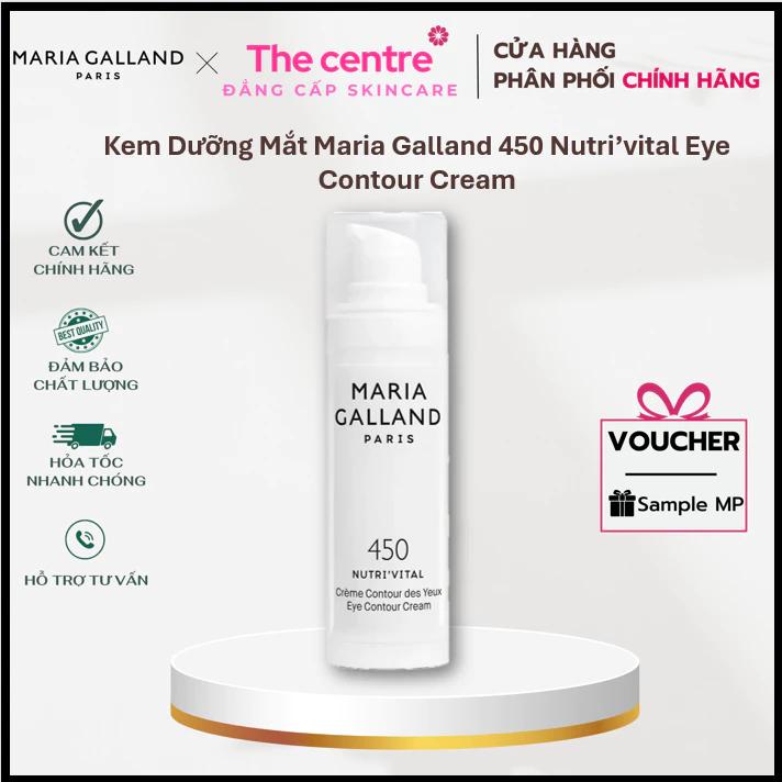 1Maria Galland 450 Nutri’vital Eye Contour Cream - Kem Dưỡng Mắt Giảm Nhăn, Giảm Bọng Mắt 30ml
