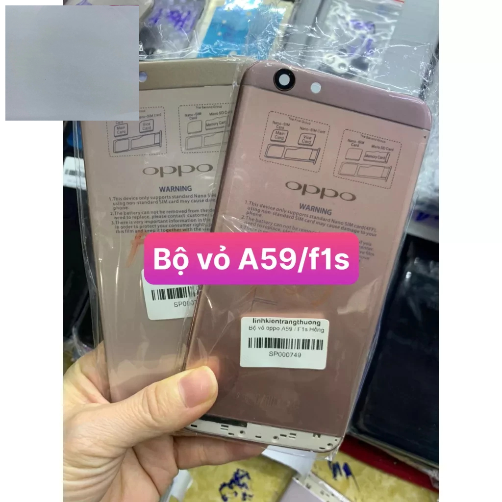 Lưng vỏ Oppo A59,bộ vỏ/ khung xương/ lưng vỏ  điện thoại oppo A59/ F1s