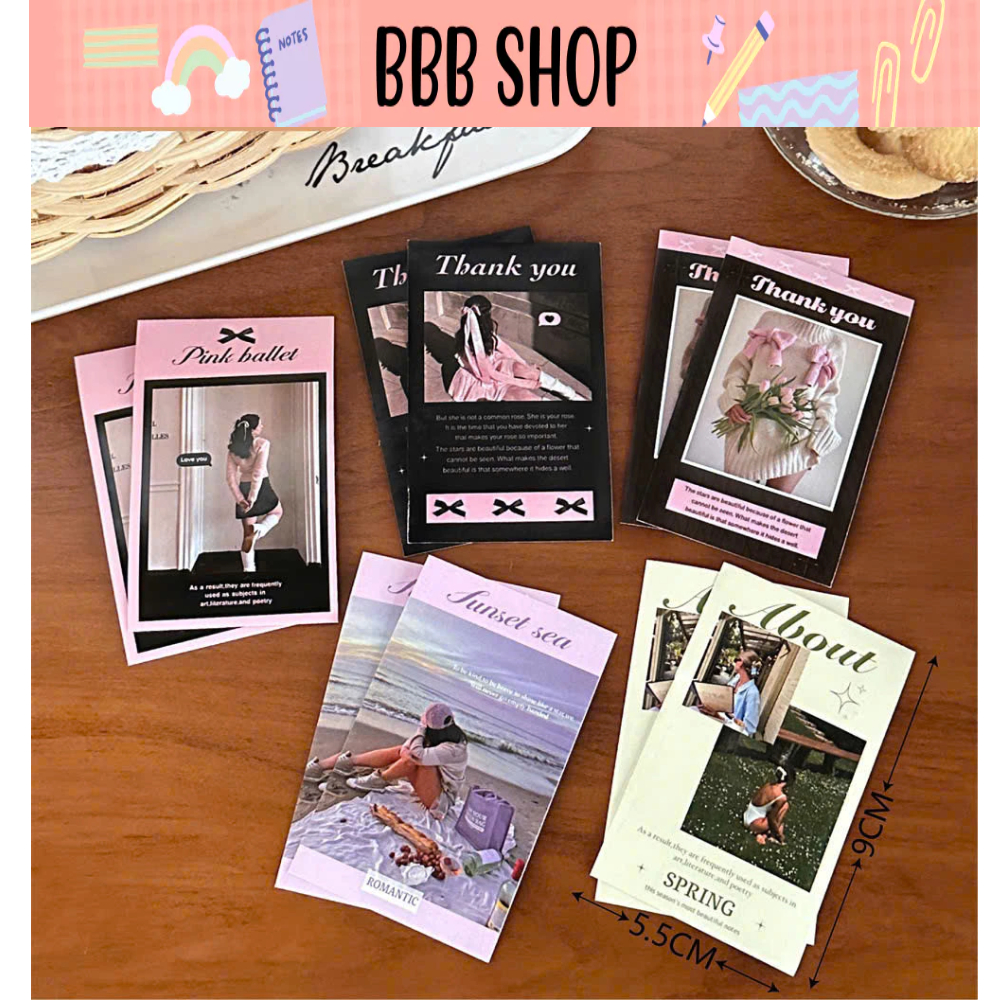 Sticker niêm phong BBB phong cách y2k - Đồ gói card phụ kiện- Giấy gói hàng cute- Xinh Rẻ - Đu idol