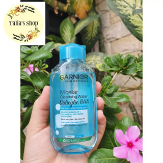 Nước tẩy trang Garnier Salicylic BHA dành cho da dầu mụn - chai XANH DƯƠNG 125ml