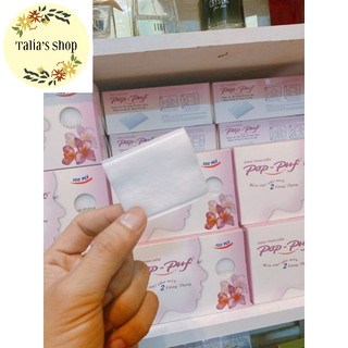 Bông tẩy trang Pop Puf 100 miếng - HỘP HỒNG