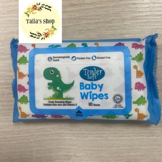Khăn ướt bỏ túi em bé tiện lợi tender soft 10 tờ