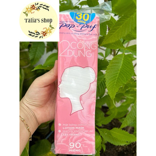 - Túi 90 miếng bông tẩy trang Pop puf 2 công dụng